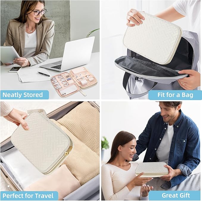 Electronics Organizer Travel Case, Charger Bag Cord Organizer Travel, - Image 6