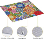 Boho Floral Dish Drying Mats for Kitchen Counter, Absorbent Microfiber Colorful - Image 7