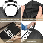 125L X-Large Laundry Basket, Freestanding Tall Clothes Hamper, Collapsible - Image 6