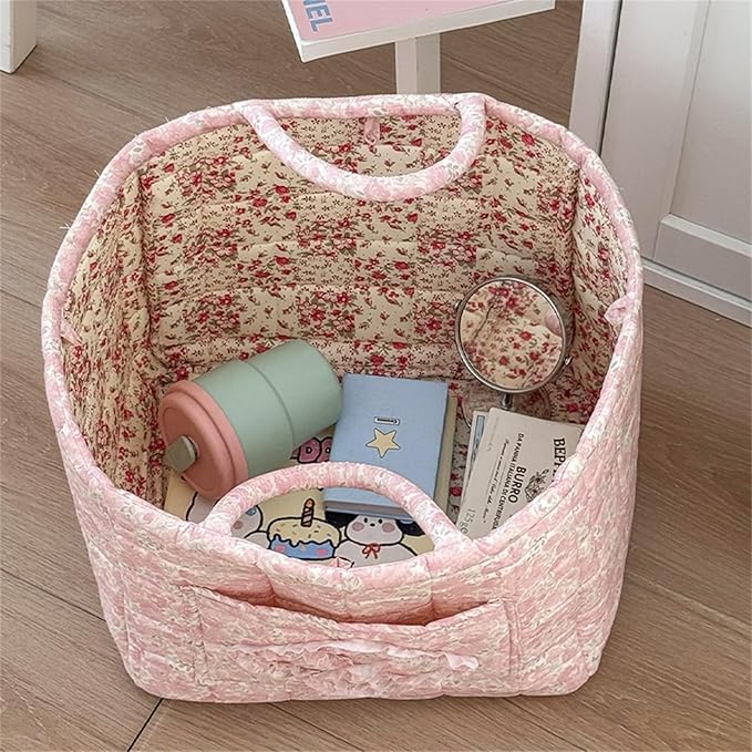 Quilted Fabric Storage Basket - Image 2