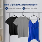 SereneLife 30 Pack Plastic Hangers, Space-Saving Closet Organizers, Durable and - Image 4