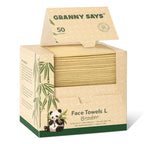 GRANNY SAYS Disposable Face Towels, Bamboo Viscose Face Towelettes Disposable by GRANNYSAYS