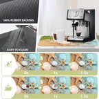 Dish Drying Mat Summer Beach Starfish Seashell Kitchen Mat 12"x19" Bsorbent - Image 3