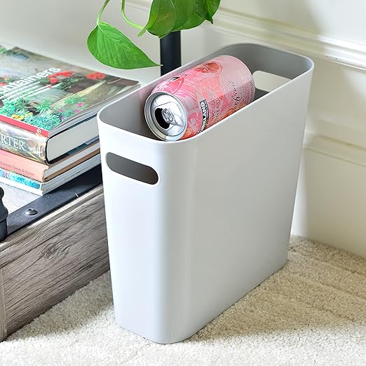 Youngever 1.5 Gallon Slim Trash Can, Plastic Garbage Container Bin, Small Trash - Image 4