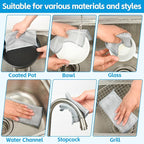 12Pack Multipurpose Wire Dishwashing Rags, Upgrade Non Scratch Wire Dishcloth - Image 6