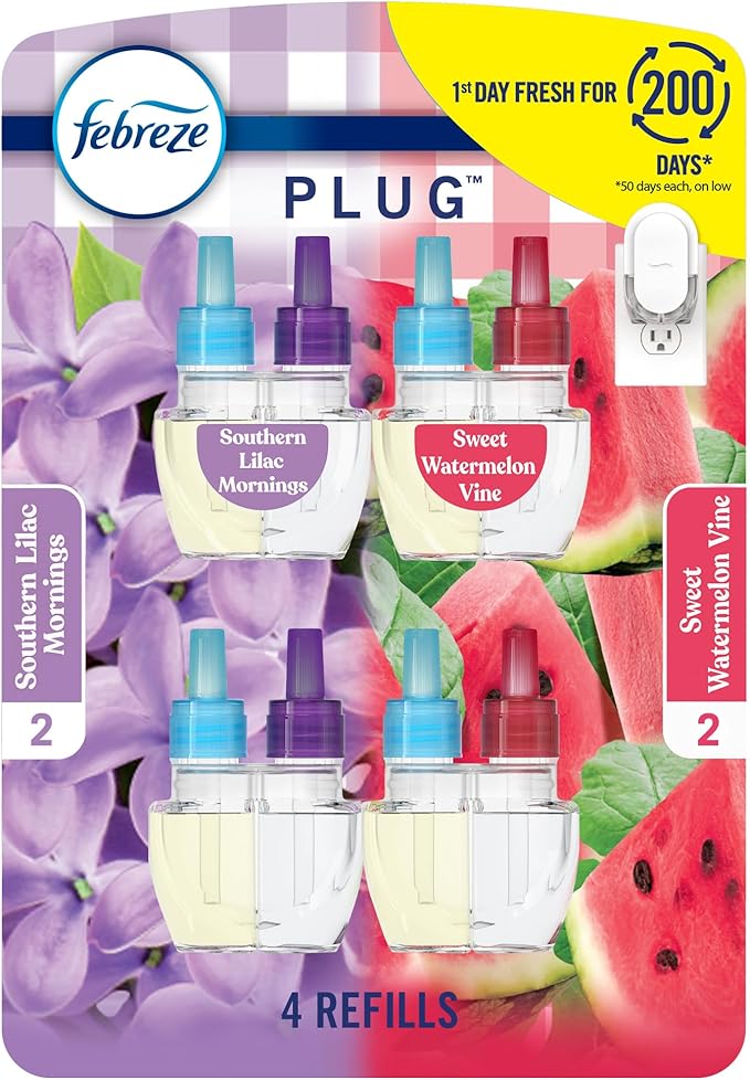 Febreze Odor-Fighting Fade Defy PLUG Air Freshener, Southern Lilac Mornings by Febreze