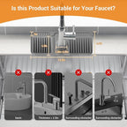 Faucet Mat for Kitchen Sink, Snap-On Design & 7°slope Fast Drain, Folding Sink - Image 5