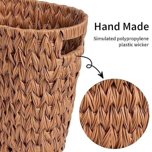 GRANNY SAYS Wicker Trash Can, Bathroom Trash Can - Image 6