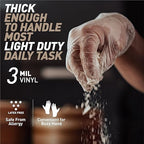 OKIAAS Disposable Gloves S, Bulk of 1000 Pcs|Latex and Powder-Free Clear Vinyl - Image 2