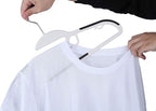 Finnhomy 50 Pack Plastic Hangers, Heavy Duty Clothes Hangers - Image 3