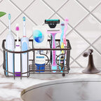 Simple Houseware Multi-Functional 6 Slots Toothbrush Holder - Image 6