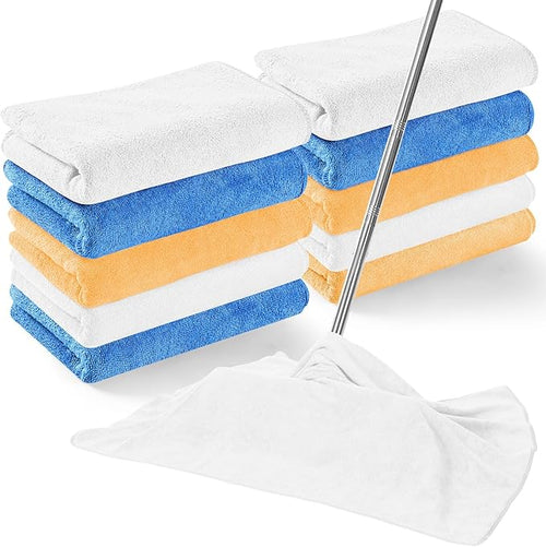 10 Pcs Extra Large Microfiber Cleaning Cloth 30" x 20" Large Floor Microfiber by SmoothNovelty