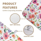 Spring Floral Dish Drying Mat Flowers Summer Kitchen Mat Dish Drying Pad - Image 2