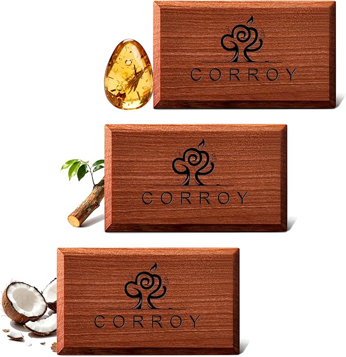 Car Air Freshener Natural Essential Oil Scent, Odor Eliminator and Purifier by CORROY