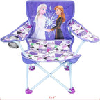 Disney Frozen Kids Chair Foldable for Camping, Sports or Patio with Carry Bag, Toddlers 24M+ - Image 5