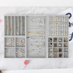 Fixwal Jewelry Organizers and Storage, 14in Stackable Jewelry Drawer Organizer - Image 4