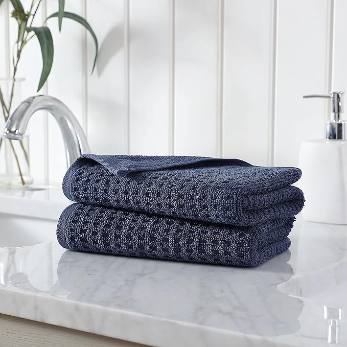 Tommy Bahama- Hand Towel Set, Highly Absorbent Cotton Bathroom Decor, Low - Image 2