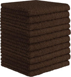 DecorRack 10 Pack 100% Cotton Wash Cloth, Luxurious Soft, 12 x 12 inch Ultra - Image 2