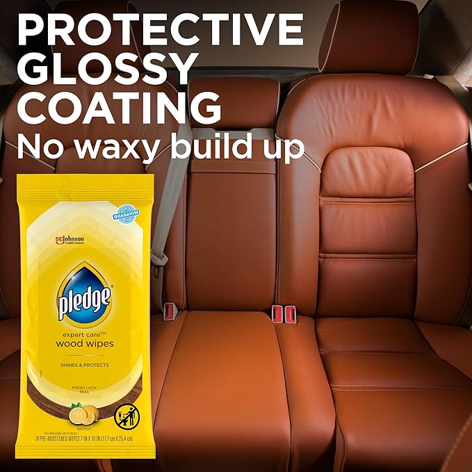 Pledge Expert Care Enhancing Wood Wipes, Lemon Scent - Image 7