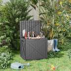 DRATO 33 Gallon Deck Boxes Resin Outdoor Storage Box UV Resistant Outside Deck Box with Lockable Lid for Patio Furniture（Black，33 Gallon） - Image 7