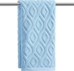 Artoid Mode 1 Pc Light Blue 3D Diamond Grid Jacquard Hand Towels by ArtoidMode