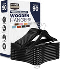 Utopia Home Premium Wooden Hangers 90 Pack by UTOPIAHOME