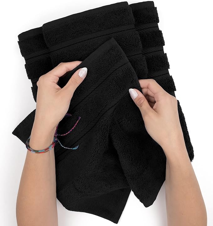 American Soft Linen Luxury 6 Piece Towel Set, 2 Bath Towels 2 Hand Towel 2 - Image 6