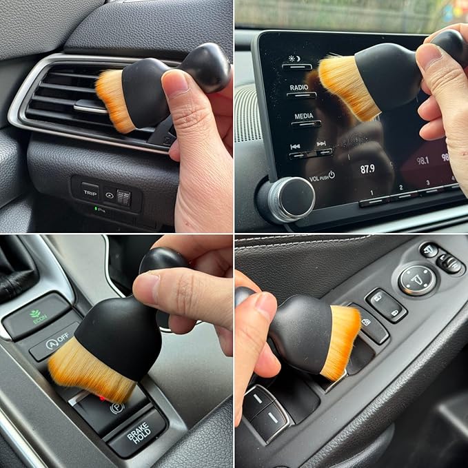Car Detailing Brush, Soft Bristle Cleaning Brush, Scratch-Free Auto Duster Tool - Image 4