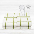 100% Cotton Terry Dish Towels, 4 Pack Checks, 16 x26 Inches, Super Soft and - Image 3