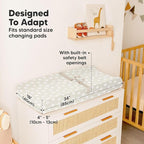 2-Pack Baby Changing Pad Cover for Girl, Boy - Image 4