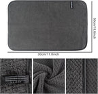 KinHwa Microfiber Hand Towels for Bathroom Soft and Absorbent Face Towels Grey - Image 6
