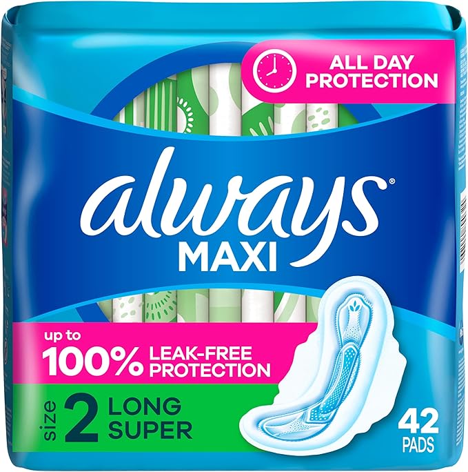 Always Maxi Feminine Pads with Wings by Always