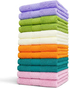 Cleanbear Ultra Soft Hand Towels 12 Pack 6 Colors 100% Cotton Hand Towel Set - Image 7