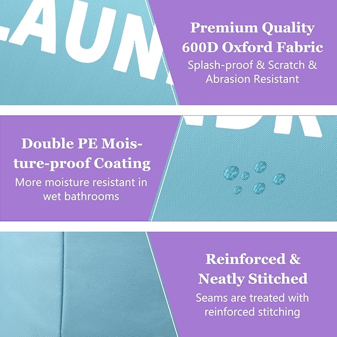 Set of 2 Collapsible Laundry Baskets - Image 6