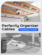 Adhesive Wire Management, Adjustable Cable Straps, Sticky-Back Cord Organizer - Image 4