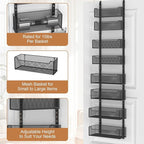 Over The Door Organizer, 8-tier Metal Door Organizer Hanging - Image 6