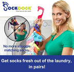 Sock Laundry Solution for Washing Drying & Storing Socks in Pairs, Clip & Hold - Image 2