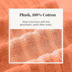 Modern Threads Organic Vines 6-Piece 100% Cotton Towel Set – Yarn Dyed Jacquard - Image 5