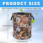Cute Dog Laundry Basket Animal Pet Oxford Cloth Laundry Hamper - Image 3