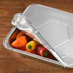 NYHI 9x13 Aluminum Pans With Lids, Disposable Half Size Steam Table Foil Pans - Image 5