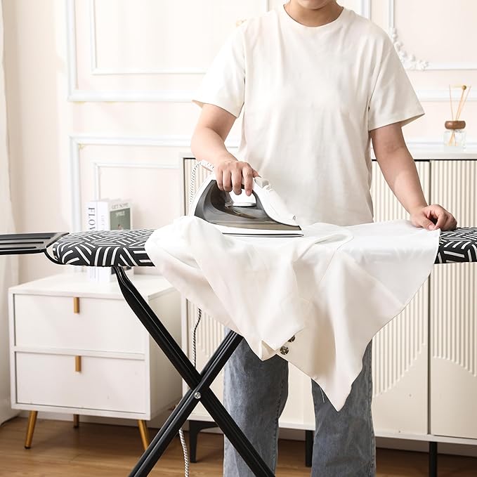 caius Ironing Board, Height Adjustable Heavy Duty Metal Iron Board - Image 7