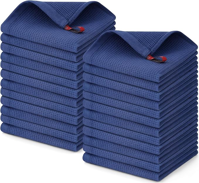 Homaxy 100% Cotton Waffle Weave Dish Cloths by Homaxy