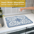 Chinoiserie Floral Dish Drying Mat - Image 6