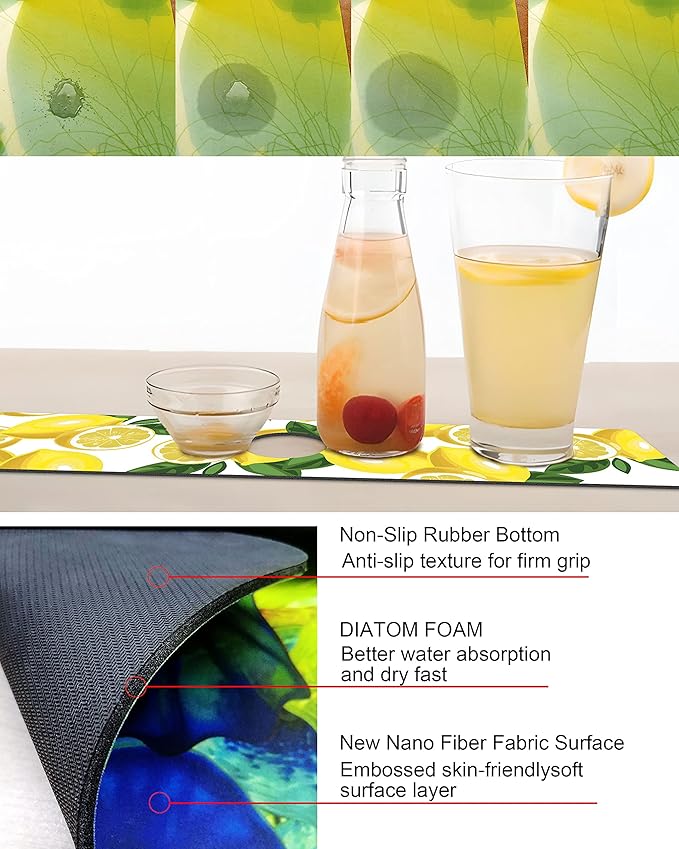 Kitchen Sink Splash Guard Faucet Mat Super Absorbent Fast Drying Mat Sink - Image 3