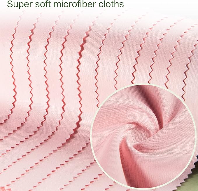 Eyeglass Cleaning Cloth Glasses Cleaner 12Pack Microfiber Lens Cleaner Eyewear - Image 3