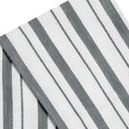 COTTON CRAFT - 4 Pack - Basket Weave Kitchen Towels - Grey - Cotton - Oversized - Image 9