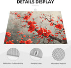 Red Plum Blooms Dish Drying Mats - Image 3