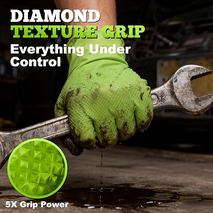 TitanFlex Heavy Duty Industrial Nitrile Gloves - Image 4