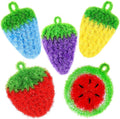 Vesici 10 Pieces Fruit Dish Scrubber Non Scratch Cleaning Sponge Double Layered by Vesici