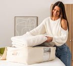 Soft Canvas Storage Bags with Zipper. Thick Breathable - Image 4